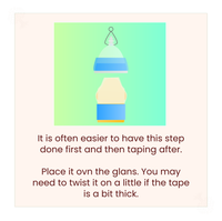 Apply the cup to the glans.